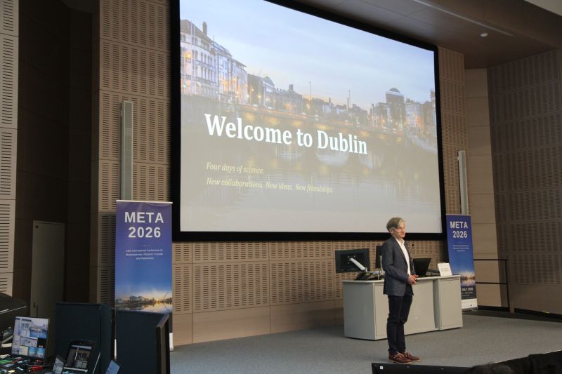 Opening of META 2026 on stage — 'Welcome to Dublin' on the main screen
